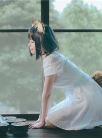 ElyEE Vol.117 2023 July B-Dongitsune~White dress fox girl in white dress(11)